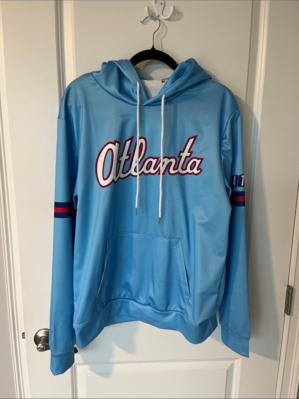 Atlanta Braves New Team Color Pullover Hoodie - Light Blue